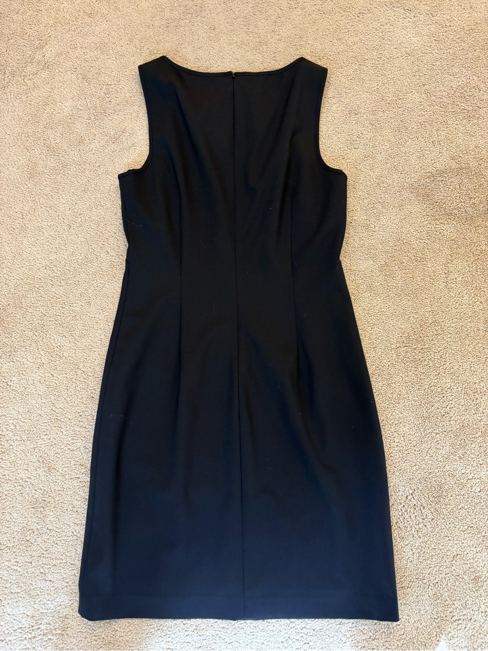 Theory Black Good Wool Sleeveless Fitted Sheath Work Dress Size 8 - Picture 8 of 10